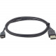 Kramer USB 2.0 A (M) to Mini-B 4-pin (M) Cable - 6 ft Mini USB/USB Data Transfer Cable for Computer, Peripheral Device, Camera, External Hard Drive - First End: 1 x Type A Male USB - Second End: 1 x 5-pin Type B Male Mini USB - 480 Mbit/s - Nickel Plated 