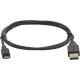 Kramer USB 2.0 A (M) to Micro-B (M) Cable - 3 ft Micro-USB/USB Data Transfer Cable for Computer, Smartphone, External Hard Drive, Peripheral Device, Printer, Scanner, Camera, Keyboard, Mouse - First End: 1 x Type A Male USB - Second End: 1 x Micro Type B 