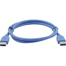 Kramer USB 3.0 A (M) to A (M) Cable - 3 ft USB Data Transfer Cable for Computer, Peripheral Device, Printer, Scanner, Camera, Keyboard, Microphone - First End: 1 x Type A Male USB - Second End: 1 x Type A Male USB - 4.8 Gbit/s - Shielding - Nickel Plated 