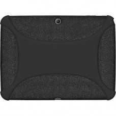 Amzer Silicone Skin Jelly Case - Black - For Tablet - Black Textured - Shock Absorbing, Dust Proof, Scratch Resistant, Bump Resistant - Silicone 96101