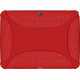 Amzer Silicone Skin Jelly Case - Red - For Tablet - Red Textured - Shock Absorbing - Silicone 96105