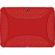Amzer Silicone Skin Jelly Case - Red - For Tablet - Red Textured - Shock Absorbing - Silicone 96105