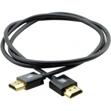 Kramer Ultra-Slim Flexible High-Speed HDMI Cable with Ethernet - 1 ft HDMI A/V Cable for Audio/Video Device, DVD Player, Set-top Box, Monitor, Plasma, HDTV - First End: 1 x HDMI (Type A) Male Digital Audio/Video - Second End: 1 x HDMI (Type A) Male Digita