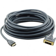 Kramer HDMI (M) to DVI (M) Cable - 6 ft DVI/HDMI A/V Cable for Audio/Video Device - First End: 1 x - Second End: 1 x - Supports up to 4096 x 2160 97-0201006