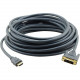 Kramer HDMI (M) to DVI (M) Cable - 25 ft DVI/HDMI A/V Cable for Audio/Video Device - First End: 1 x - Second End: 1 x - Supports up to 1080 97-0201025