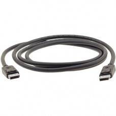 Kramer DisplayPort (M) to DisplayPort (M) Cable - 3 ft DisplayPort A/V Cable for Audio/Video Device - First End: 1 x 20-pin DisplayPort Male Digital Audio/Video - Second End: 1 x 20-pin DisplayPort Male Digital Audio/Video - 21.6 Gbit/s - Supports up to 3