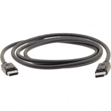 Kramer DisplayPort (M) to DisplayPort (M) Cable - 5.91 ft DisplayPort A/V Cable for Audio/Video Device, Monitor - First End: 1 x 20-pin DisplayPort Male Digital Audio/Video - Second End: 1 x 20-pin DisplayPort Male Digital Audio/Video - 2.70 GB/s - Shield