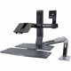 Ergotron WorkFit Multi Component Mount for Workstation, Notebook - Black - 1 Display(s) Supported24" Screen Support - 24.25 lb Load Capacity 97-617