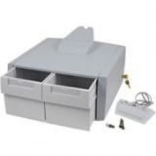 Ergotron SV44 Primary Double Tall Drawer for LCD Carts - 1 lb Weight Capacity - 18" Length x 18" Width x 13" Height - Gray, White 97-977