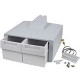 Ergotron SV44 Primary Double Tall Drawer for Laptop Carts - 2.20 lb Weight Capacity - 18" Length x 18" Width x 9.5" Height - Gray, White 97-978