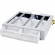 Ergotron SV Supplemental Storage Drawer, Double - 18" Length x 18" Width x 6.5" Height - Gray, White 97-991