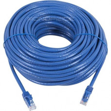Monoprice FLEXboot Series Cat6 24AWG UTP Ethernet Network Patch Cable, 100ft Blue - 100 ft Category 6 Network Cable for Network Device - First End: 1 x RJ-45 Male Network - Second End: 1 x RJ-45 Male Network - Patch Cable - Gold Plated Contact - Blue 9794