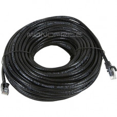 Monoprice FLEXboot Series Cat6 24AWG UTP Ethernet Network Patch Cable, 100ft Black - 100 ft Category 6 Network Cable for Network Device - First End: 1 x RJ-45 Male Network - Second End: 1 x RJ-45 Male Network - Patch Cable - Gold Plated Contact - Black 98