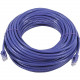 Monoprice FLEXboot Series Cat6 24AWG UTP Ethernet Network Patch Cable, 75ft Purple - 75 ft Category 6 Network Cable for Network Device - First End: 1 x RJ-45 Male Network - Second End: 1 x RJ-45 Male Network - Patch Cable - Gold Plated Contact - 24 AWG - 