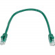 Monoprice FLEXboot Series Cat6 24AWG UTP Ethernet Network Patch Cable, 1ft Green - 1 ft Category 6 Network Cable for Network Device - First End: 1 x RJ-45 Male Network - Second End: 1 x RJ-45 Male Network - Patch Cable - Gold Plated Contact - 24 AWG - Gre