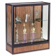 Mooreco Balt Counter Height Display Case - 36" x 14" x 40" - 1 x Shelf(ves) - Oak - Laminate - Glass, Aluminum 98B83-10