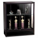 Mooreco Balt Counter Height Display Case - 36" x 14" x 40" - 1 x Shelf(ves) - Black - Laminate - Glass, Aluminum 98B8314