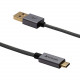 Verbatim USB-C to USB-A Cable - 47 in. Braided Black - 47 in. Braided Black - USB-C to USB-A Cable 99675