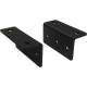 Vaddio Undermount Brackets for 1/2 Rack Unit Devices - For A/V Equipment - Rack-mountable - Black Powder Coat - TAA Compliance 998-6000-005