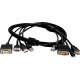 Vaddio PC to Dock Interface Cable - 3 ft Multipurpose Cable for PC, Video Conferencing System - First End: 1 x HD-15 Male VGA, First End: 1 x Type A Male USB, First End: 1 x HDMI (Type A) Male Digital Audio/Video, First End: 1 x RJ-45 Male Network - Secon