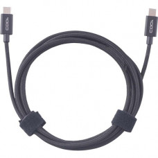 CODI 6&#39;&#39; Braided Nylon USB-C to USB-C Charge & Sync Cable - 6 ft USB Data Transfer Cable - First End: 1 x USB Type C Male - Second End: 1 x USB Type C Male A01069