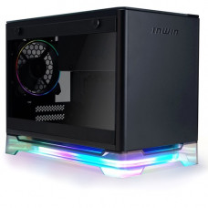 In Win A1 PLUS Computer Case - Mini-tower - Black - SECC, Tempered Glass - 2 x Bay - 2 x 4.72" x Fan(s) Installed - 1 x 650 W - Power Supply Installed - Mini ITX Motherboard Supported - 15.65 lb - 4 x Fan(s) Supported - 2 x Internal 2.5" Bay - 2