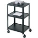 Bretford A2642E Height Adjustable A/V Cart - Black - TAA Compliance A2642E