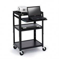 Bretford A2642NS-E5 Multipurpose Cart - Black - TAA Compliance A2642NS-E5