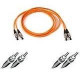 Belkin Duplex Fiber Optic Patch Cable - ST Male - ST Male - 9.84ft - TAA Compliance A2F20200-03M