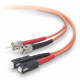 Belkin Fiber Optic Duplex Patch Cable - ST Male - SC Male - 16.4ft - Orange - TAA Compliance A2F20207-05M