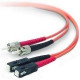 Belkin Fiber Optic Duplex Patch Cable - ST Male - SC Male - 32.81ft - Orange - TAA Compliance A2F20207-10M