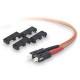 Belkin Fiber Optic Duplex Patch Cable - SC Male - SC Male - 16.4ft - Orange - TAA Compliance A2F20277-05M