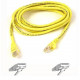 Belkin Cat5e Patch Cable - RJ-45 Male Network - RJ-45 Male Network - 3ft - Yellow A3L-791-03YLW-S