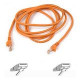 Belkin Cat5e Patch Cable - RJ-45 Male Network - RJ-45 Male Network - 3ft - Orange - TAA Compliance A3L791-03-ORG-S