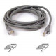 Belkin Cat5e Patch Cable - RJ-45 Male Network - RJ-45 Male Network - 4ft - Gray A3L791-04-S