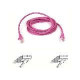 Belkin Cat5e Patch Cable - RJ-45 Male - RJ-45 Male - 5ft - Pink - TAA Compliance A3L791-05-PNK