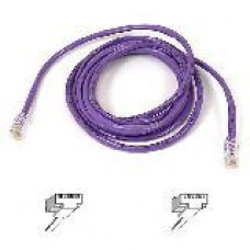 Belkin Cat5e Patch Cable - RJ-45 Male - RJ-45 Male - 3ft - Purple - TAA Compliance A3L791-03-PUR-S