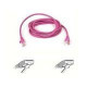 Belkin Cat5e Patch Cable - RJ-45 Male Network - RJ-45 Male Network - 7ft - Pink - TAA Compliance A3L791-07-PNK-S