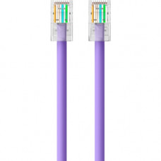 Belkin Cat5e Patch Cable - RJ-45 Male Network - RJ-45 Male Network - 7ft - Purple A3L791-07-PUR