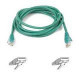 Belkin Cat6 Patch Cable - RJ-45 Male Network - RJ-45 Male Network - 7ft - Green - TAA Compliance A3L980B07-GRN-S