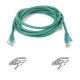 Belkin Cat5e Patch Cable - RJ-45 Male Network - RJ-45 Male Network - 10ft - Green - TAA Compliance A3L791-10-GRN-S