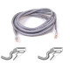 Belkin Cat5e Patch Cable - RJ-45 Male Network - RJ-45 Male Network - 10ft - Gray A3L791-10-M