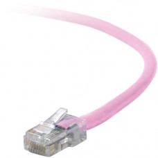 Belkin Cat. 5E UTP Patch Cable - RJ-45 Male - RJ-45 Male - 10ft - Pink - TAA Compliance A3L791-10-PNK-S