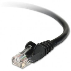 Belkin Cat5e Network Cable - 3 ft Category 5e Network Cable - First End: 1 x RJ-45 Male Network - Second End: 1 x RJ-45 Male Network - Black - 1 Pack - TAA Compliance A3L791-03-BLK-S