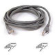 Belkin Cat6 Patch Cable - RJ-45 Male Network - RJ-45 Male Network - 100ft - Gray A3L980-100-S