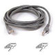 Belkin Cat. 5E Patch Cable - RJ-45 Male - RJ-45 Male - 1ft - Gray A3L781-01