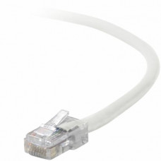 Belkin Cat5e Patch Cable - RJ-45 Male - RJ-45 Male - 12" - White A3L791-01-WHT-S