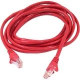 Belkin Cat.5e UTP Patch Cable - Category 5e Network Cable for Network Device - First End: 1 x RJ-45 Male Network - Second End: 1 x RJ-45 Male Network - Patch Cable - Red A3L791-17-RED-S