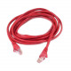Belkin Cat. 5e Patch Cable - RJ-45 Male - RJ-45 Male - 25ft - TAA Compliance A3L791B25-RED-S