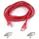 Belkin Cat6 UTP Patch Cable - RJ-45 Male - RJ-45 Male - 2ft - Red A3L980-02-RED-S